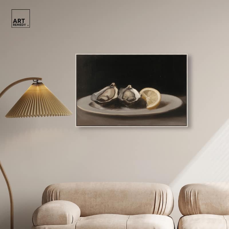 Manet's Oysters Canvas by Art Remedy