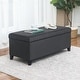 preview thumbnail 5 of 33, Adeco Velvet Storage Ottoman Bench Rectangular Footstool Lift Top