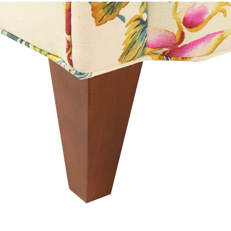 Palma 32" Floral Upholstered Arm Chair by Jennifer Taylor Home