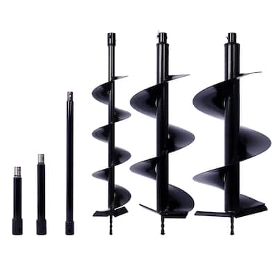 Set of 3 Auger Drill Bit for Planting Hole