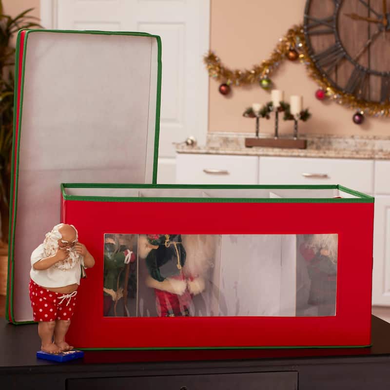 Household Essentials Holiday Figurine Storage Box