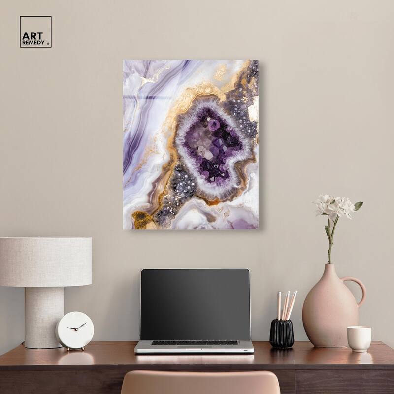 Amethystine Dream II Acrylic by Art Remedy, Ready to Hang