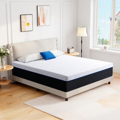Stiku 12 inch Cooling-Gel Memory Foam Mattress,Mattress in a Box,Medium