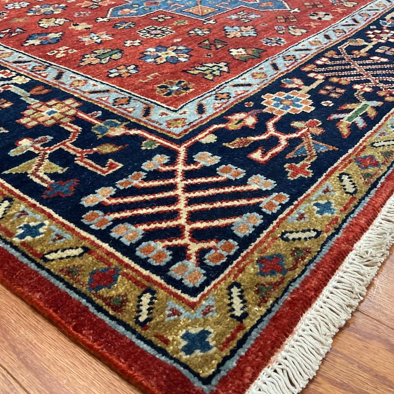 HERAT ORIENTAL Handmade 4' x 9'10 Karaja Wool Runner - 4' x 9'10"
