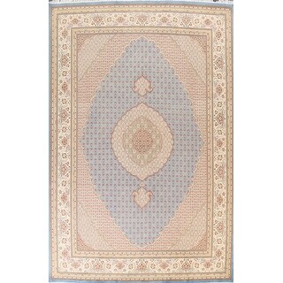 Vegetable Dye Wool/ Silk Oriental Tabriz Mahi Area Rug Hand-knotted - 9 ...