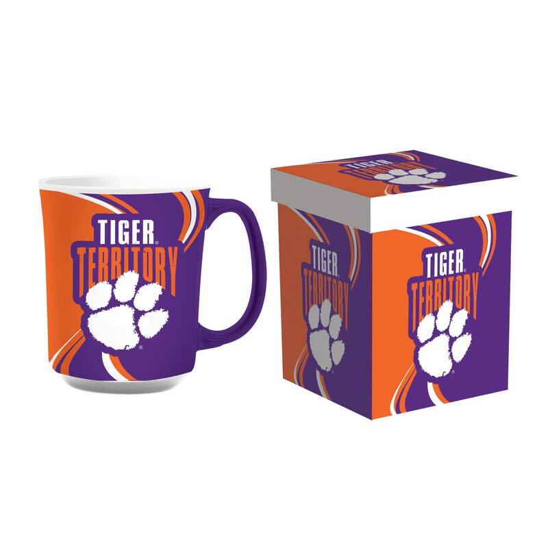 Clemson University, 14 oz Ceramic Coffee Mug w/ Gift Box