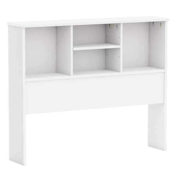 slide 2 of 14, Palace Imports 100% Solid Wood Kansas Twin Size Bookcase Headboard White