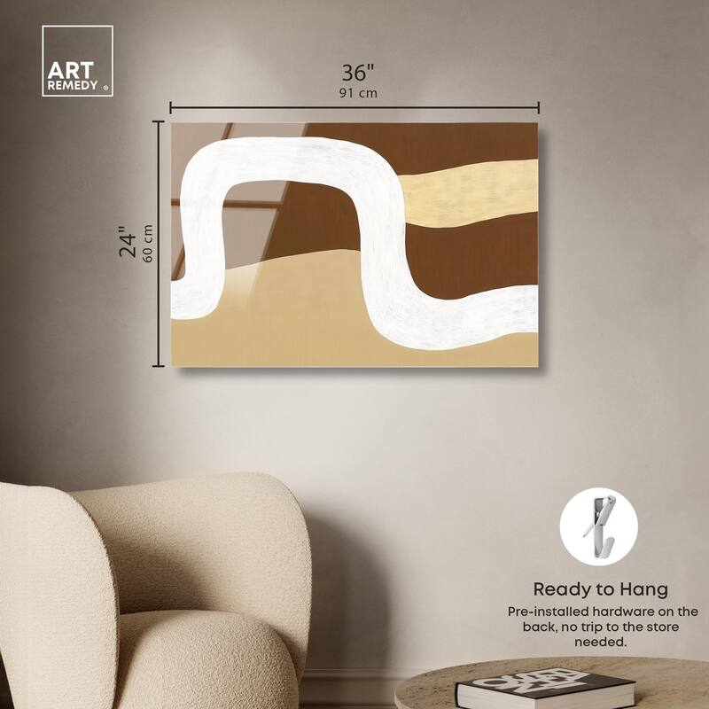 Minimal Wavy II Acrylic by Art Remedy, Ready to Hang