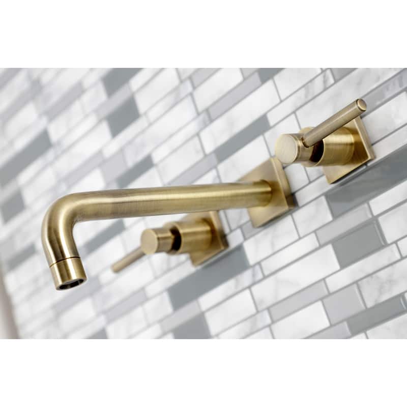 Kingston Brass Concord 3-Hole Wall Mount Roman Tub Faucet