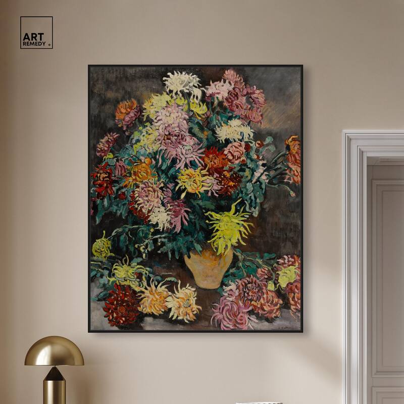 Louis Valtat Dahlias Canvas by Art Remedy