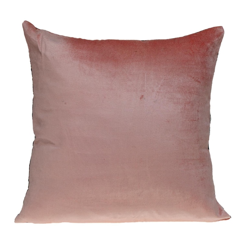 HomeRoots 20" Purple And Dark Gray Cotton Blend Throw Pillow