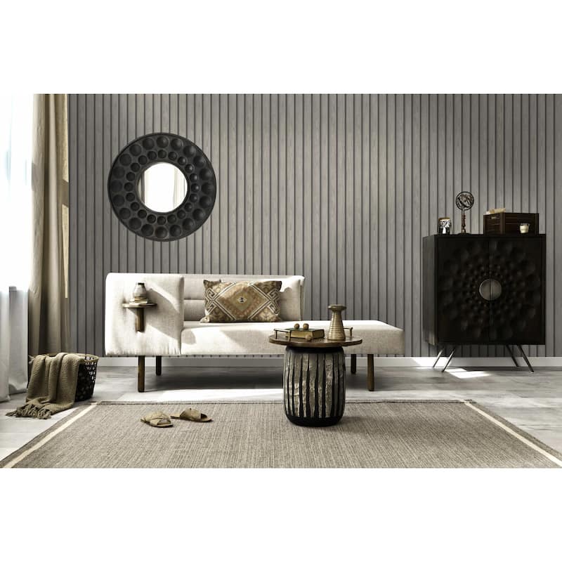 Faux Wood Slat Unpasted Wallpaper – 396in x 20.8in