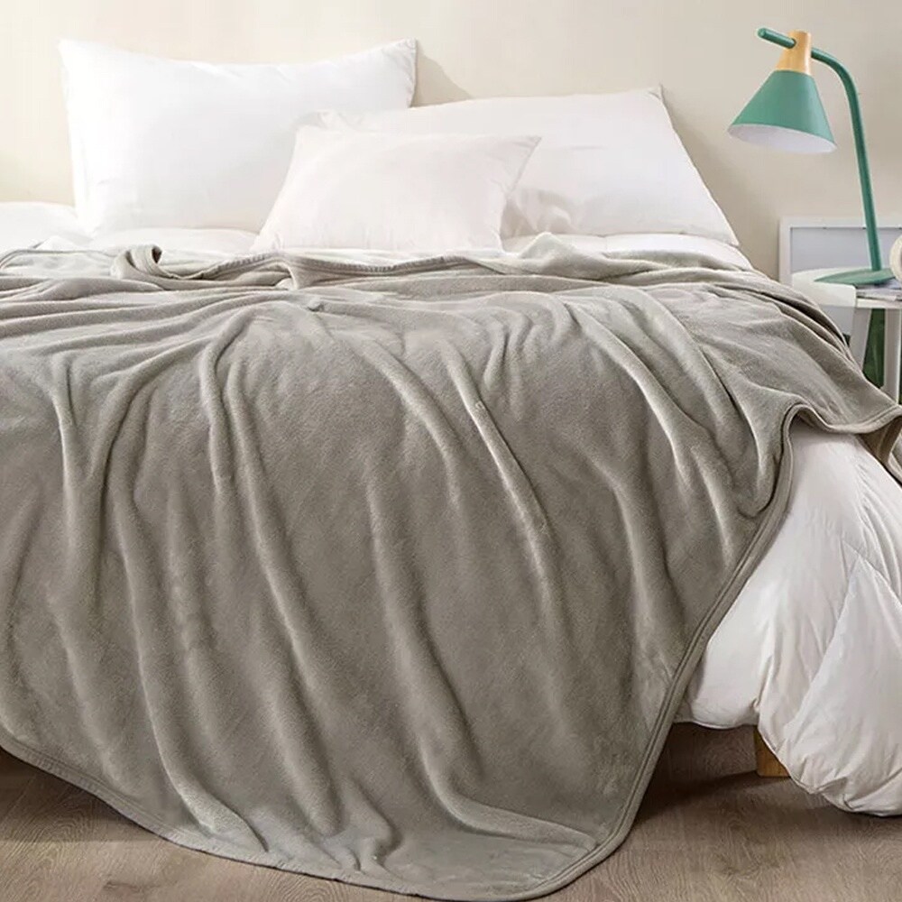 Grey Velvet Blankets Bed Bath Beyond