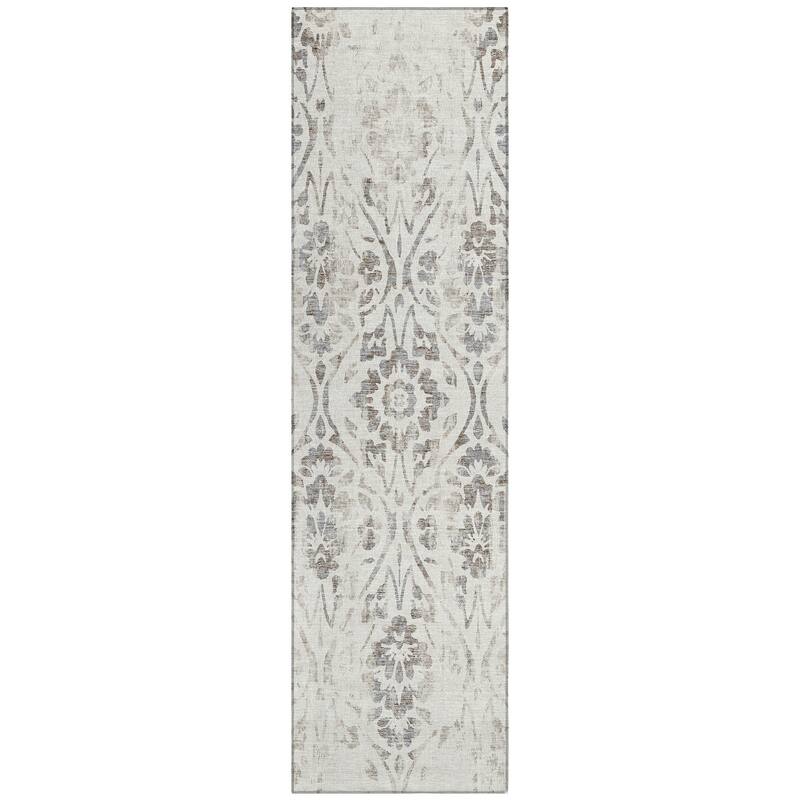 Machine Washable Indoor/ Outdoor Chantille Traditional Distressed Rug