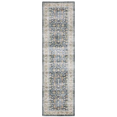 Vista Home Clarissa Washable Bordered Oriental Indoor Area Rug Mat