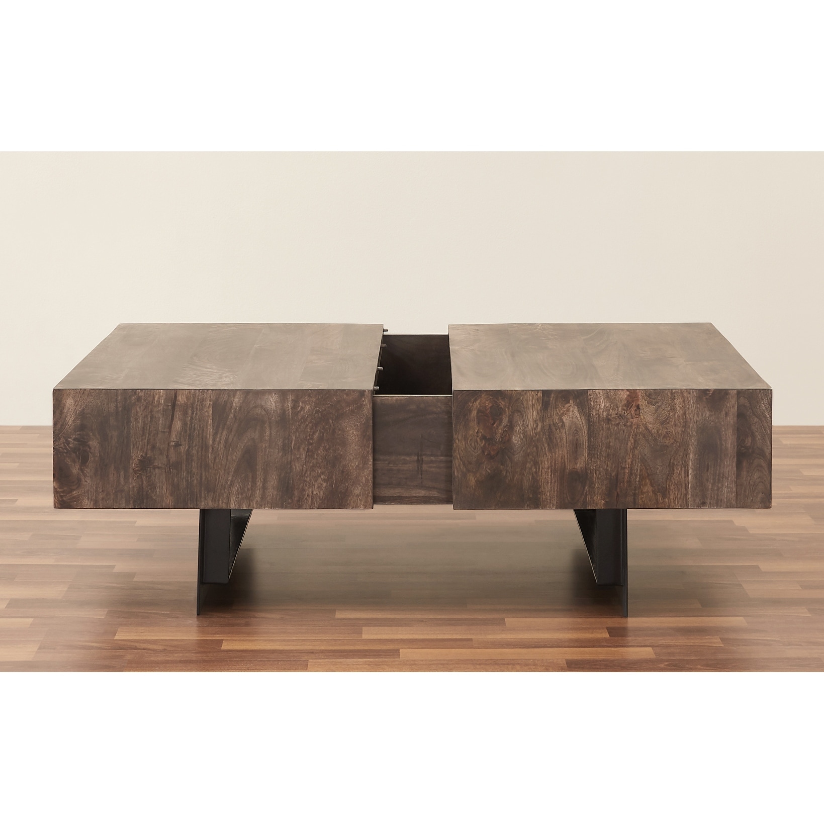 glidewell solid wood coffee table with storage