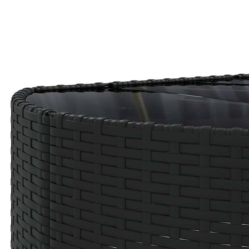 vidaXL Patio Sofa Set Set of 10 Black - 8.2 x 12.1 x 4.6