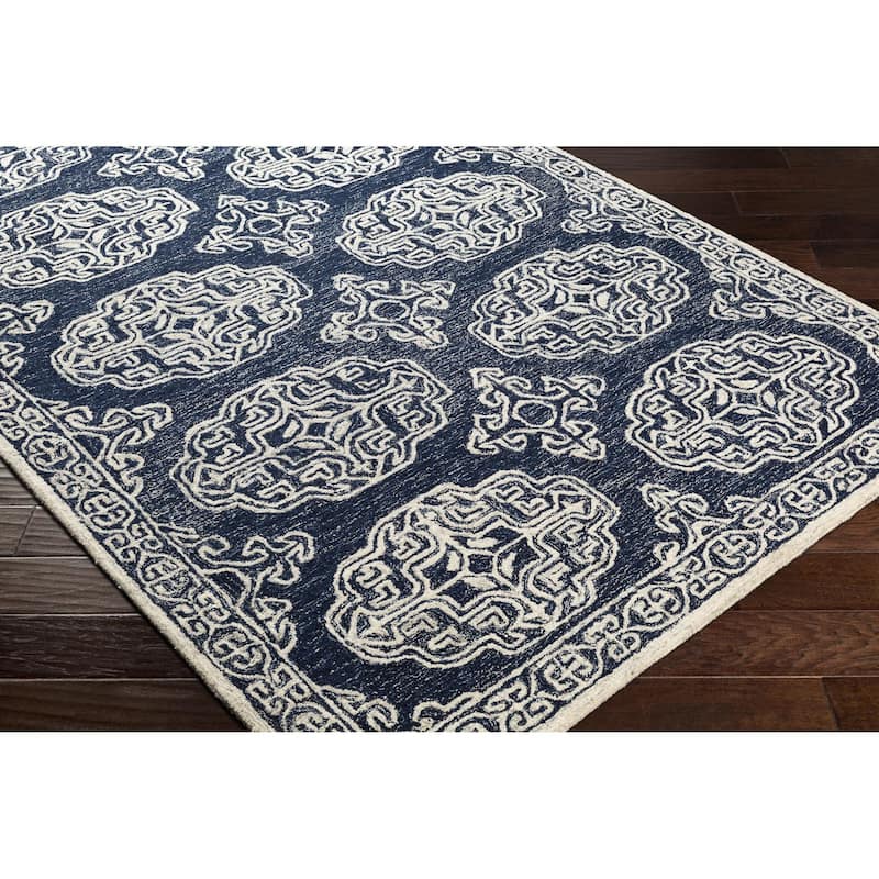 Livabliss Granada Handmade Medallion Wool Area Rug