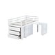 preview thumbnail 20 of 21, Twin loft bed with storage compartments, chest of drawers, shelves and pull-out desk