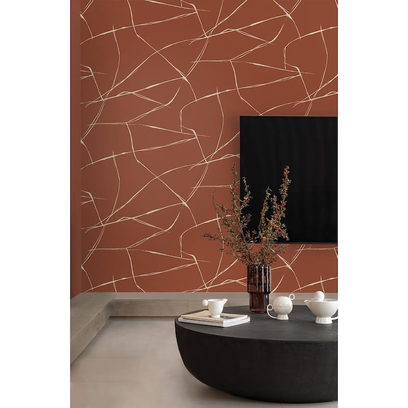Seabrook Designs Astratto Geometric Non-Woven Unpasted Wallpaper