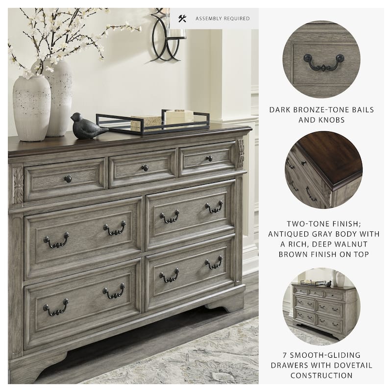 Ashley Furniture Lodenbay Gray & Brown Dresser