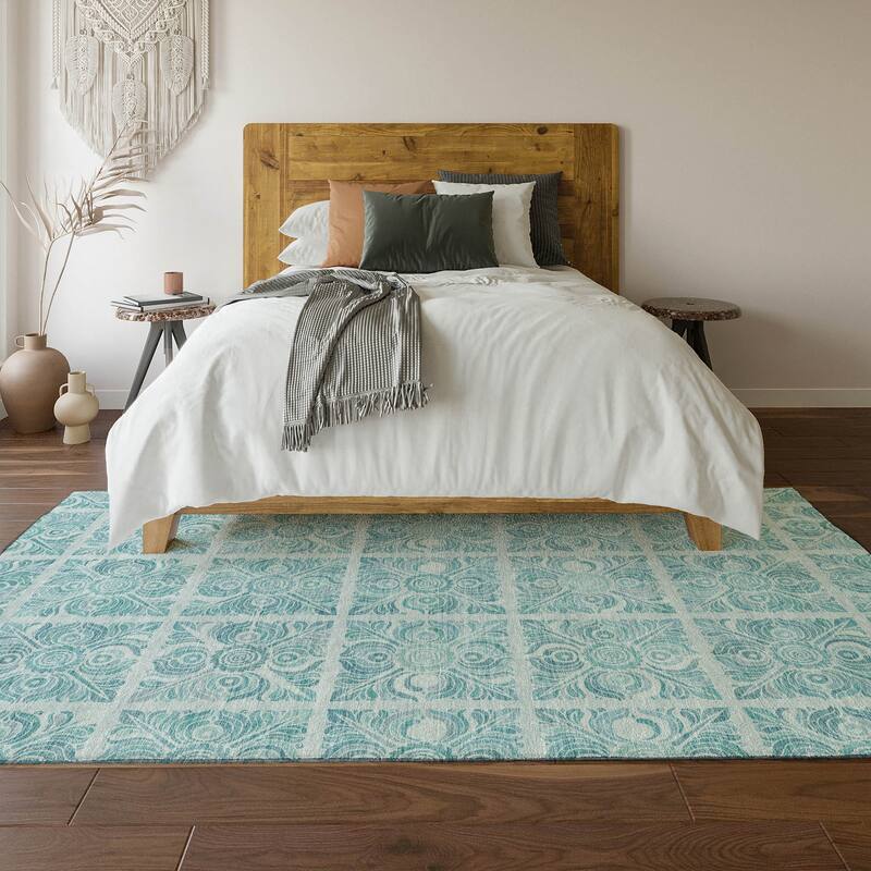 Premium Washable Super Soft Traditional Mosaic Mayfield Rug