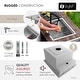 preview thumbnail 6 of 11, STYLISH 20 inch Stainless Steel Concealed Dual Mount Utility Prep Sink Dura-Tek
