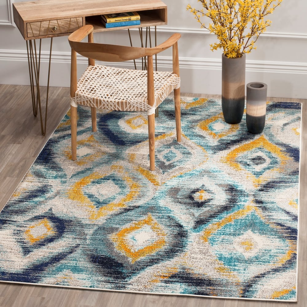 SAFAVIEH Monaco Sveva Boho Ogee Watercolor Rug