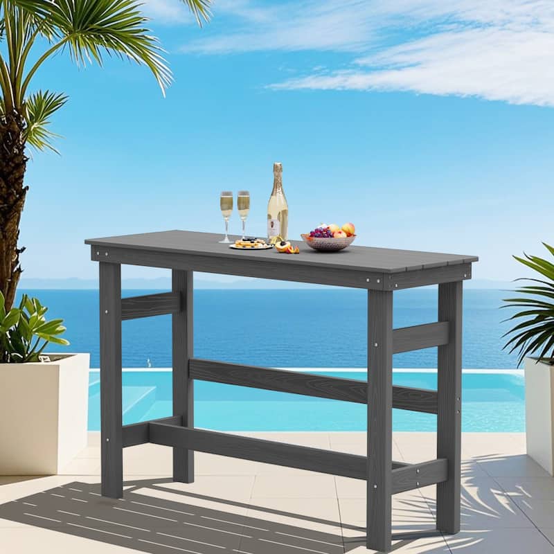 40-inch Outdoor Patio HDPE Pub Bar Table, Balcony Table