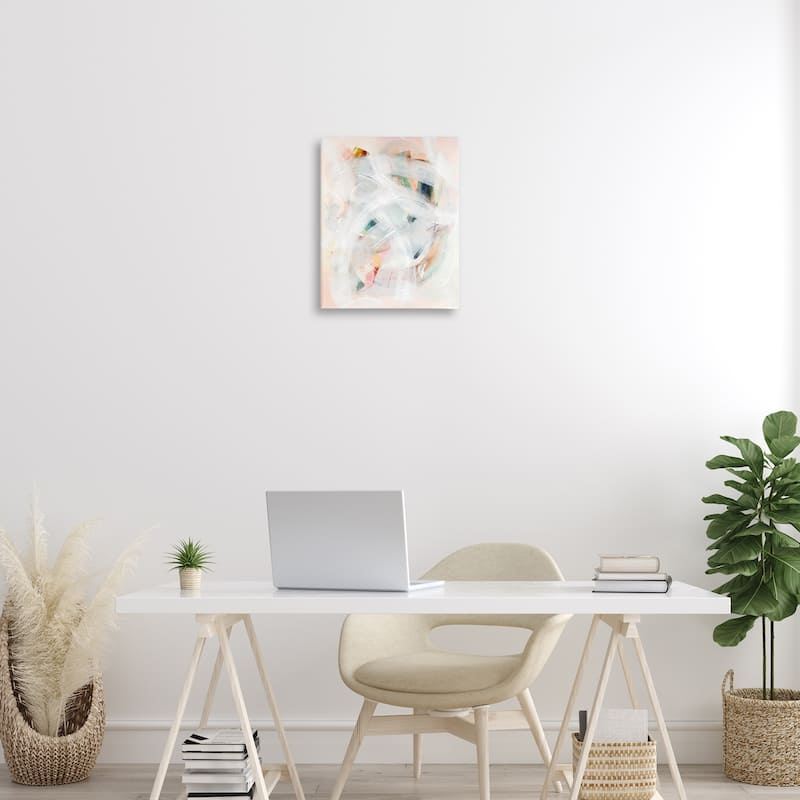 Stupell Soft Abstraction with Curved Lines Canvas Wall Art Design By Gemma Bardot