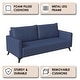 preview thumbnail 33 of 38, Inno 3-Seater Modern Leather Sofa Couch with Solid Wood Frame, Stainless Steel Legs and Detachable Back Cushions