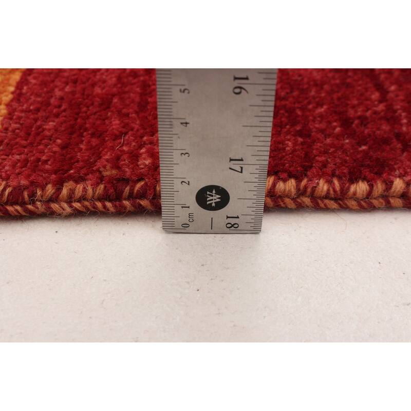 ECARPETGALLERY Hand-knotted Finest Peshawar Ziegler Red Wool Rug - 2'7 x 8'2