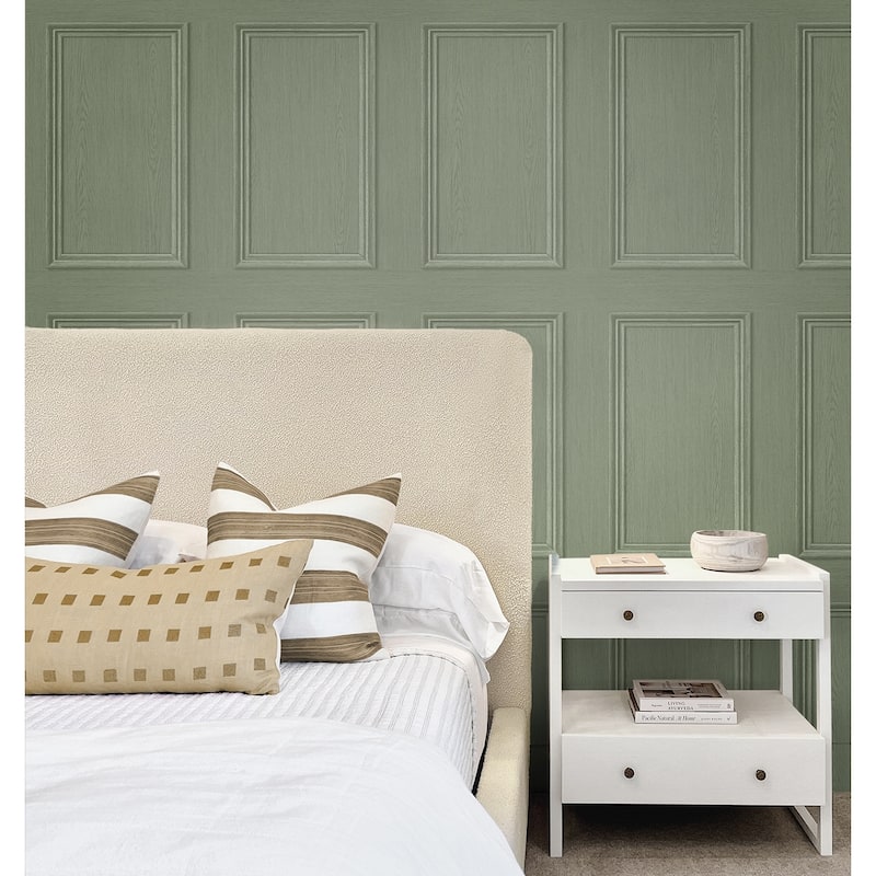 Stacy Garcia Home Faux Wood Panel Peel and Stick Wallpaper