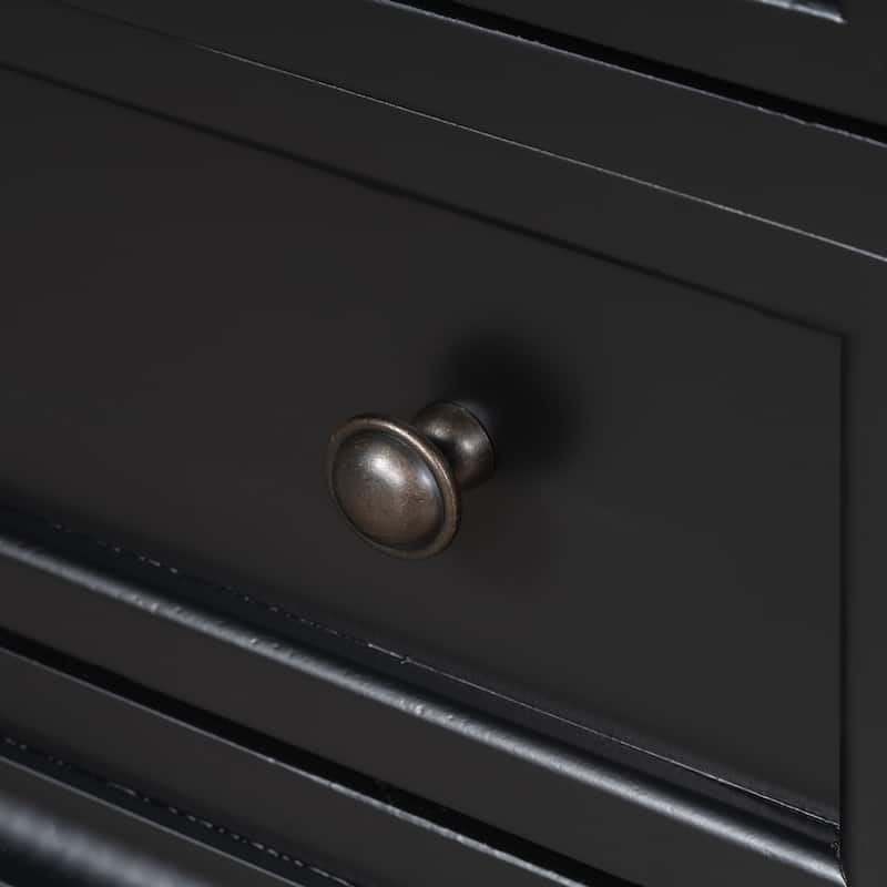 Wood 3-Drawer Storage Cabinet with Pull-Out Tray - 16.90 x 28.00 x 28.10