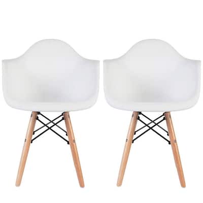 Set of 2 Kids Toddler Armchair Natural Wood legs For Children Child Preschool Kitchen Dining Home Living Room Play