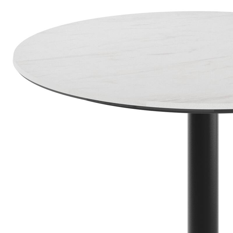 Commercial HPL Tabletop with Table Height Crisscross Base - 36"W x 36"D x 29.5"H