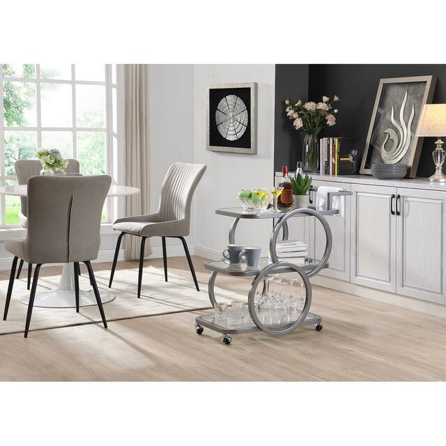 Metal Bar Cart Chrome Bar Carts for the Home