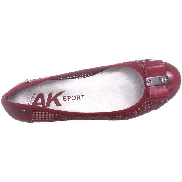 anne klein red flats