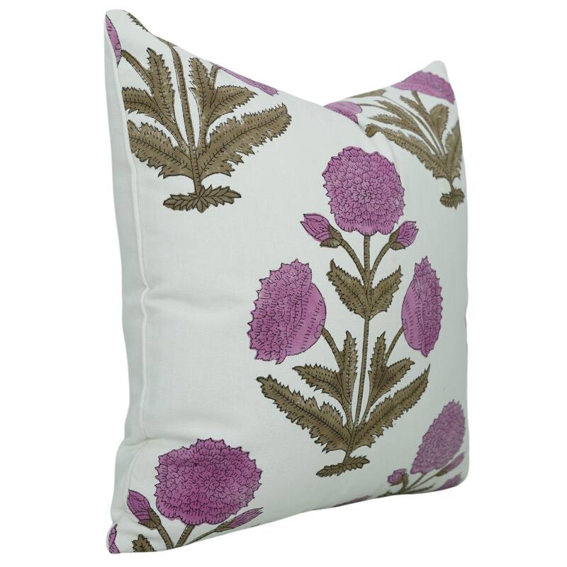 Cotton Bohemian Block print pillow Cover- Badshah