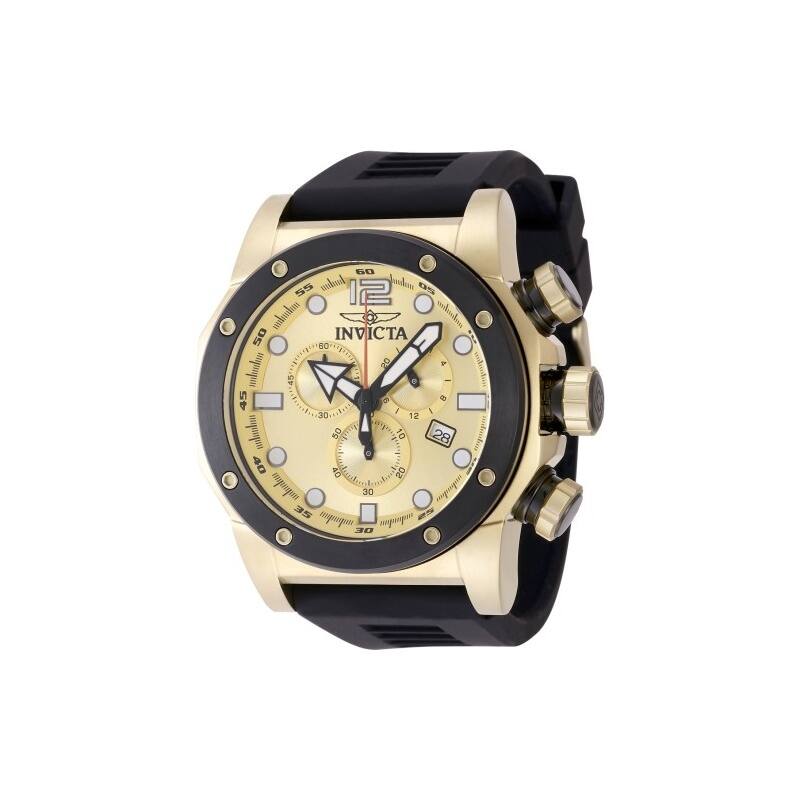 Invicta Men's 48980 Sea Hunter Quartz Chronograph Gold Dial Watch