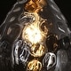 preview thumbnail 13 of 19, LALUZ Modern 1-Light Brass Gold Pendant Hand-blown Clear Glass Light for Kitchen Island