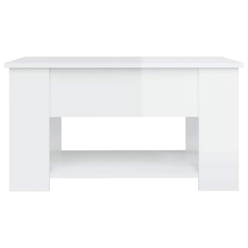 vidaXL Coffee Table Lift Top End Table Accent Side Sofa Table Engineered Wood - 31.1" x 19.3" x 16.1"