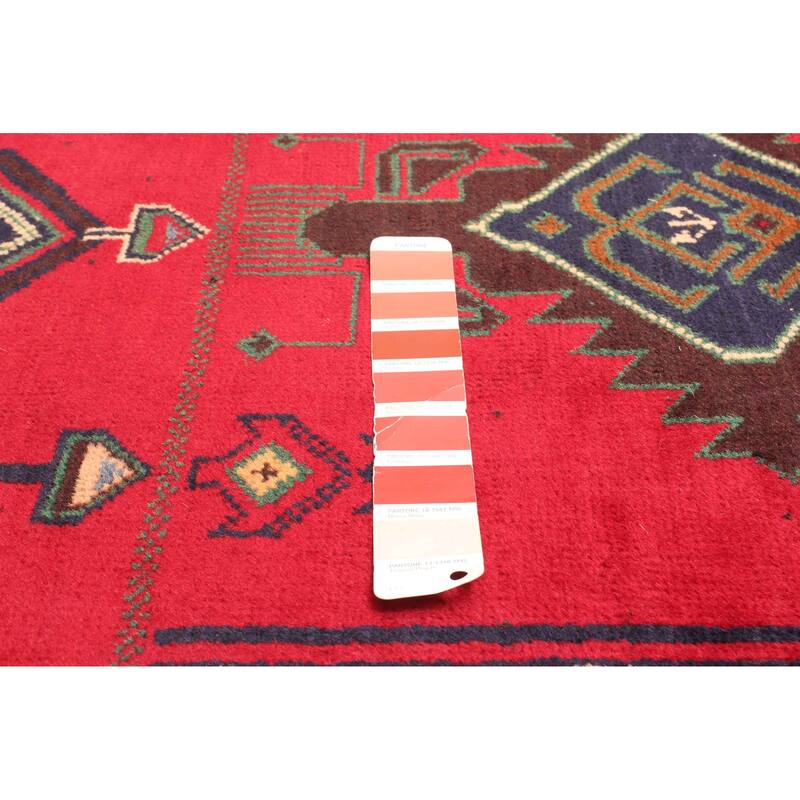 ECARPETGALLERY Hand-knotted Teimani Red Wool Rug - 3'5 x 6'5