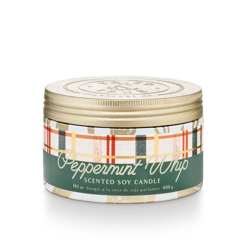 Tried & True Holiday Peppermint Whip Candle - Large Tin