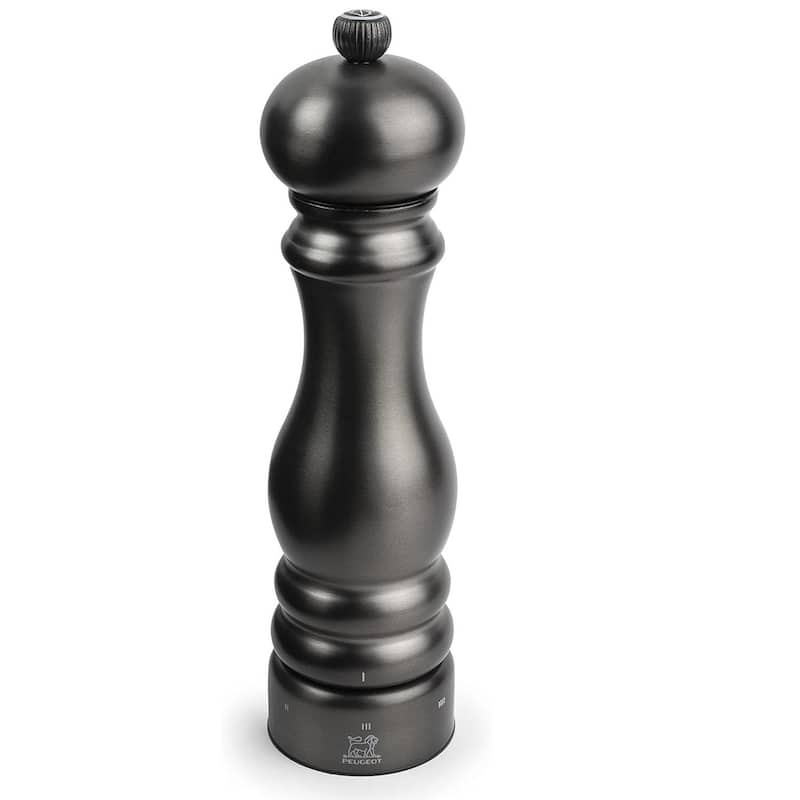 Peugeot Paris Chef u'Select Zirlion Salt Mill, Carbon, 9 inch, Adjustable Grind - Carbon - Carbon - 1 Piece