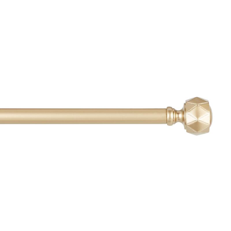 ATI Home Regal 1" Adjustable Window Curtain Rod and Finial Set