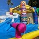 preview thumbnail 6 of 6, Minions Bounce House Waterslide, Outdoor Fun Tropical Inflatable Waterpark, Backyard Slide with Water Cannon for Kids Ages 3-8