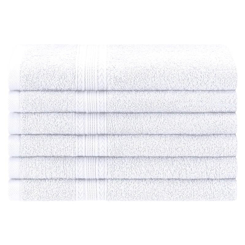 Eco-Friendly Sustainable Cotton Hand Towel by Superior (Set of 6)