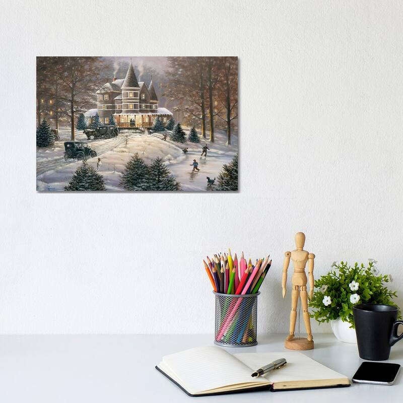 iCanvas "Horseless Carriage Victorian House" by Anderson Art Canvas Print - 8x12x0.75