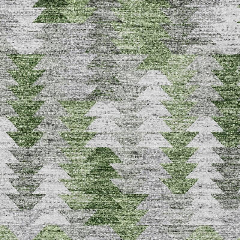 HomeRoots Geometric Transitional Rectangle Outdoor Rug